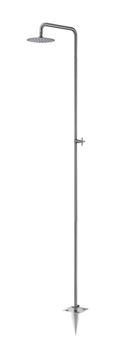 Utedusch Kallvatten Gunmetal Ø200 mm